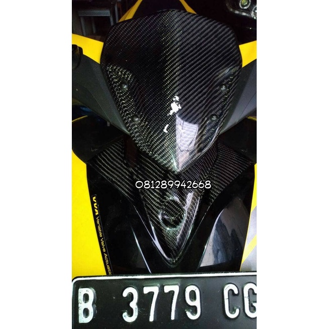 Yamaha Aerox 155 Vva Cover Tengah Dasi Carbon Kevlar Plus Part Ori