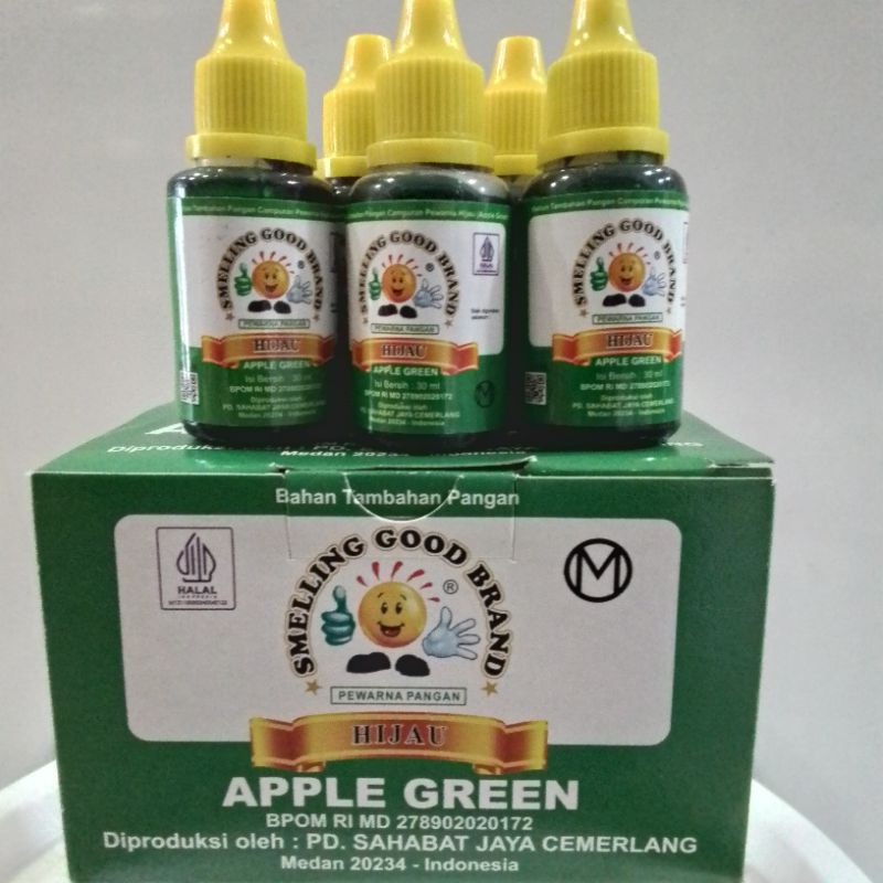 

Smelling Good Brand Pewarna Pangan Hijau (Apple Green) 30ml