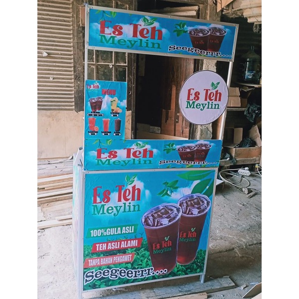 booth portable / meja lipat / even desk / gerobak lipat / gerobak murah