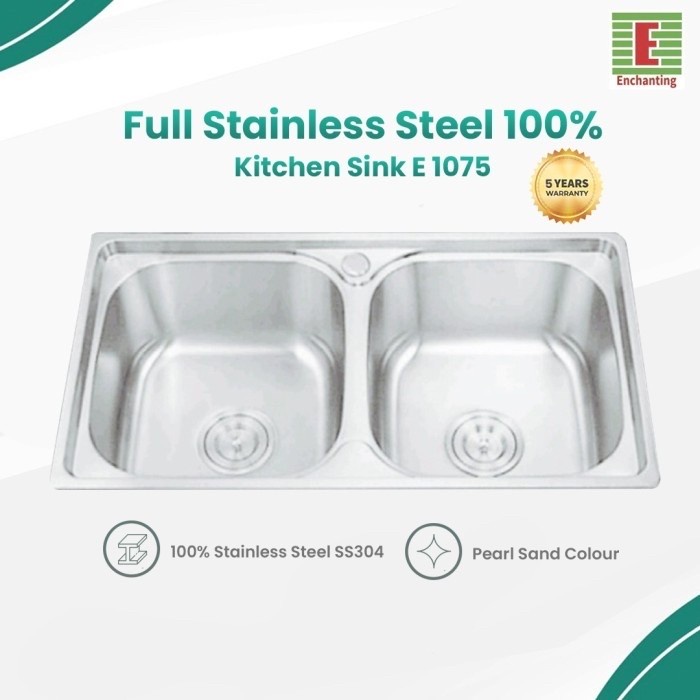 Kitchen Sink Dapur / Bak Cuci Piring Europe Enchanting E1075