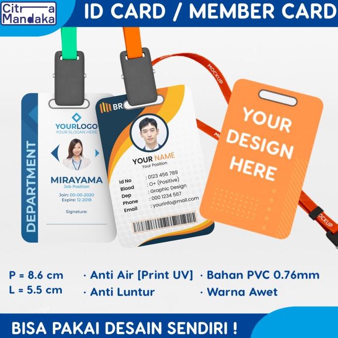 

Cetak Id Card Custom UV PRINT PVC Tanda Pengenal Karyawan Perusahaan