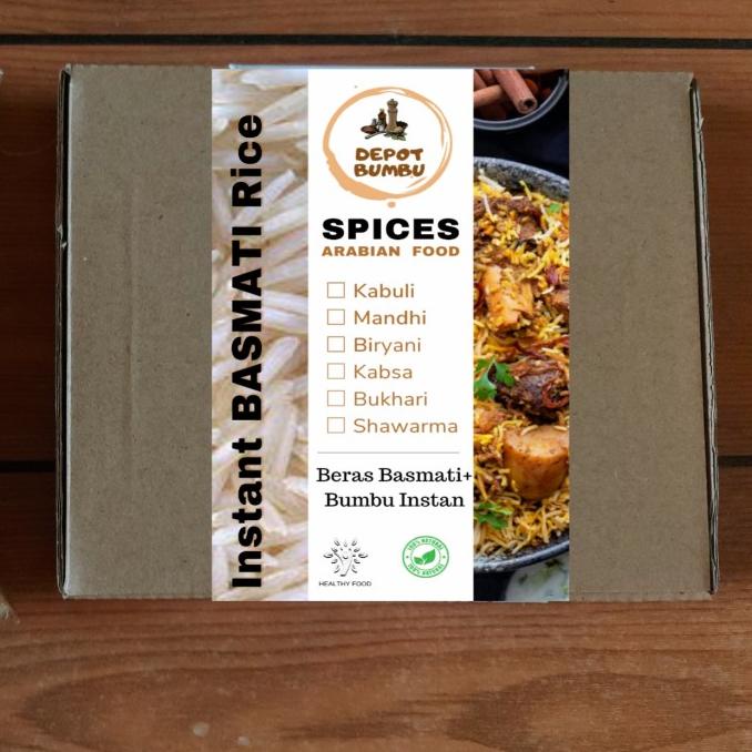 

Gratis Ongkir Nasi Biryani Instan Beras Basmati + Bumbu Arabian Food Depot Bumbu Asli