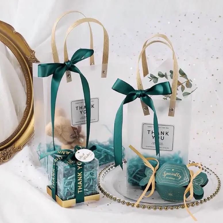 

Flash Sale (10 Pcs) Hampers bag Doff / Goodie Bag Doff Transparan ..