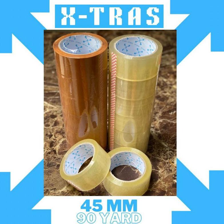 

Kekinian Lakban Xtras Ukuran 45 mm 90 Yard 1 Rol isi 6 pcs !!