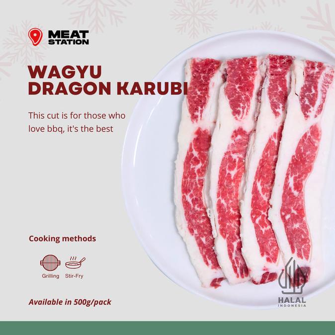 

WAGYU DRAGON KARUBI BEEF TEBAL 1CM 500G / WAGYU / KARUBI / BEEF IMPORT TESSAANDRI