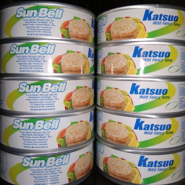 

GROSIR SUN BELL KATSUO / DEHO KECIL /IKAN TUNA DALAM MINYAK ISI 10 PCS