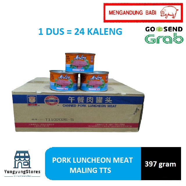 

1 Dus Isi 24 Kaleng Ham Maling TTS / Pork Luncheon Meat 397 Gram