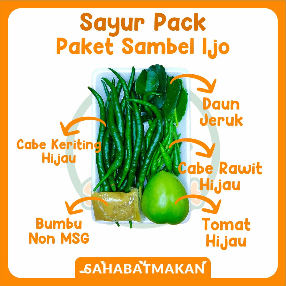 

Paket Sambal Ijo / Sambel Hijau - Sayur Pack / Sayur Prep / Sayur Instant Â€” Sahabat Makan Sayur Jogja