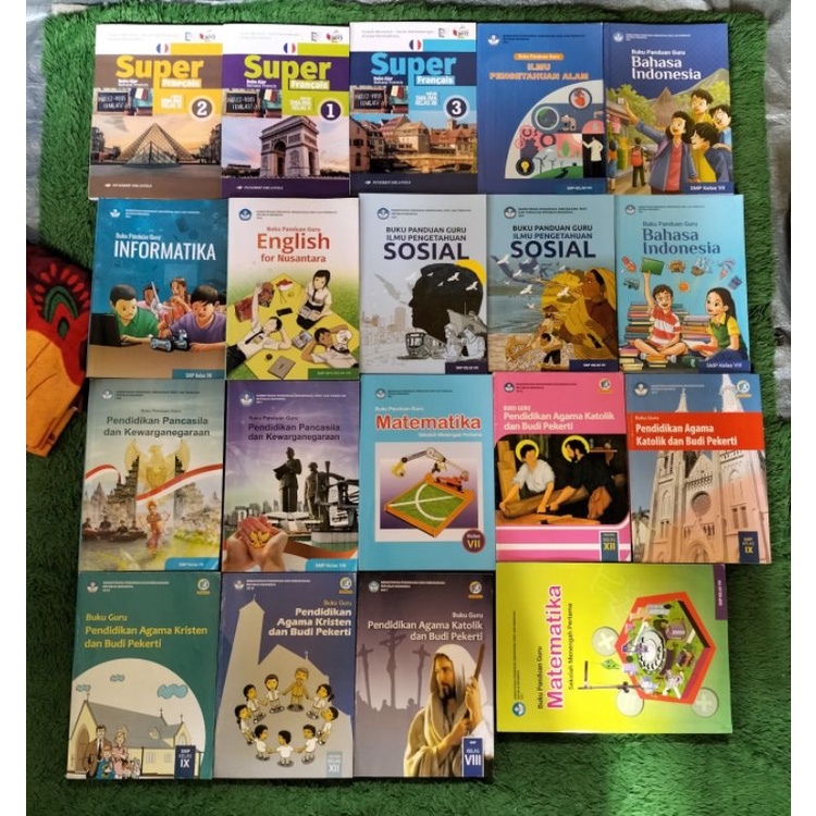 ORIGINAL BUKU GURU &  AJAR SUPER FRANCAIS BAHASA PRANCIS INDONESIA INGGRIS INFORMATIKA MATEMATIKA IL