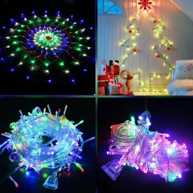 Lampu tumblr natal twinkle hias dekorasi panggung cafe - pohon natal