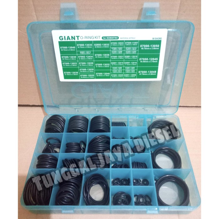 ORING BOX O-RING SEAL KIT BOX KOMATSU NBR 90 435pcs Merk GIANT