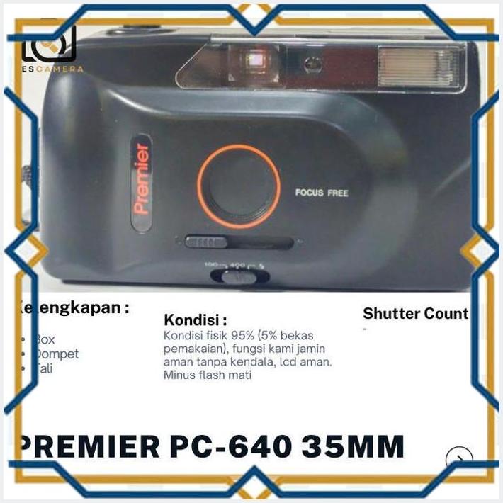 [KRG] KAMERA ANALOG PREMIER PC-640 KAMERA ANALOG 35MM KAMERA ANALOG SECOND