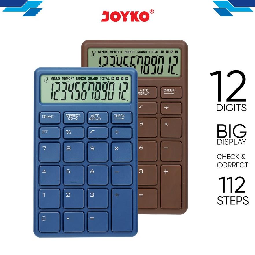 

TERLARIS Joyko Calculator 12 Digits PORTABLE / Kalkulator Joyko Kecil CC-55CO - SALE