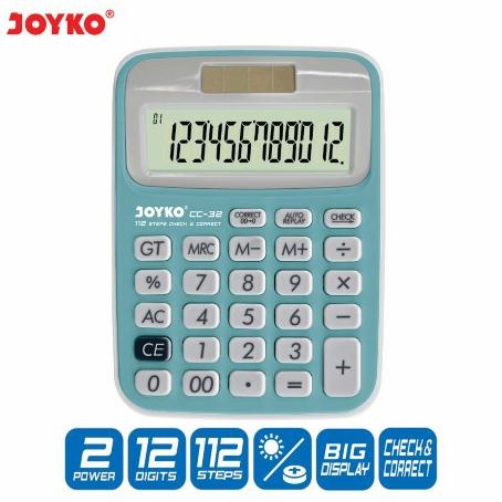 

TERMURAH JOYKO CC-32 KALKULATOR / 12 DIGITS CHECK CORRECT SALE
