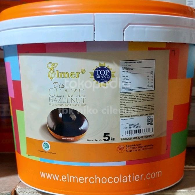 

Laris elmer dip glaze hazelnut 1 kg grab gojek