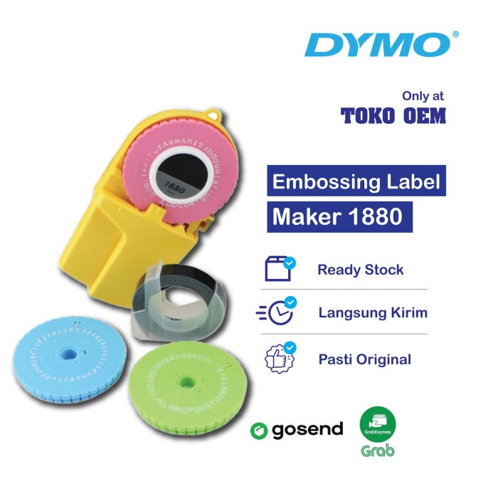 

SALE DYMO EMBOSSING LABEL MAKER 1880 Termurah