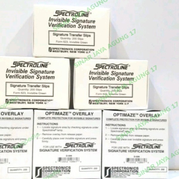 

SALE 1 Set Spectroline dan Overlay Signature Termurah