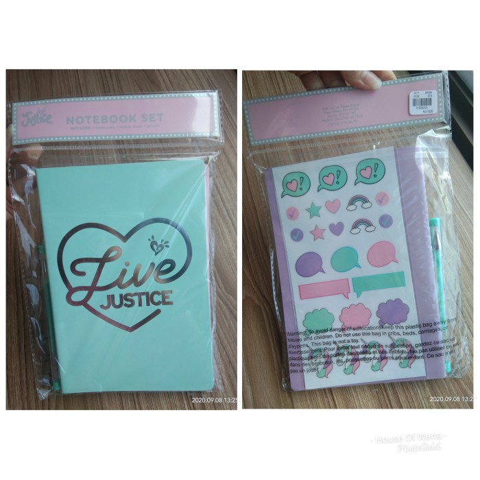 

SALE JUSTICE NOTEBOOK SET - ALAT TULIS SET Termurah