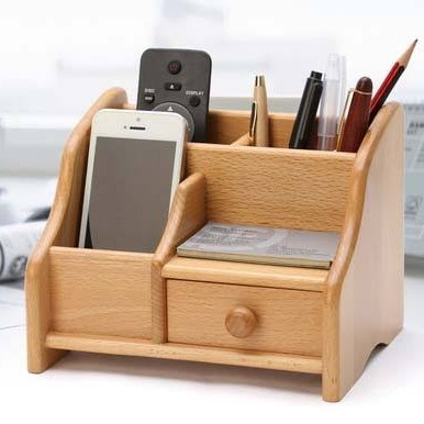 

SALE Stationery Kayu Custom Organizer HP dan Alat Tulis (4 pcs) Termurah