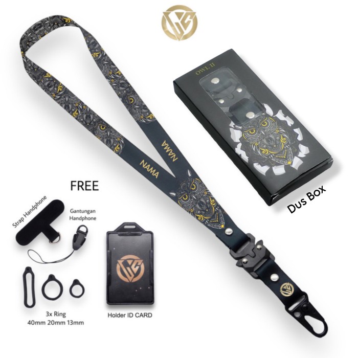 

Promo Lanyard Craft Custom Nama Special Edition Owl Series V2