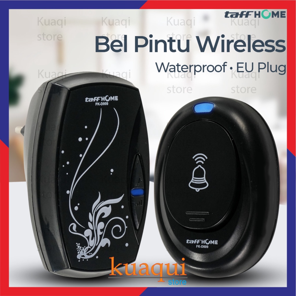 Taffware Alarm Pintu Wireless Waterproof dengan EU Plug - FK-D009