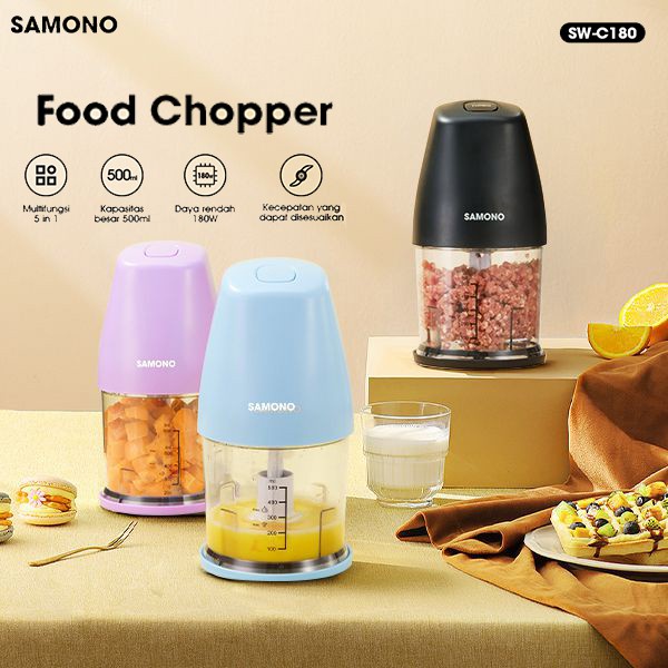 Terbaru Samono Chopper Blender Daging Penggiling Meat Penghalus Bumbu Elektrik Promo Terlaris