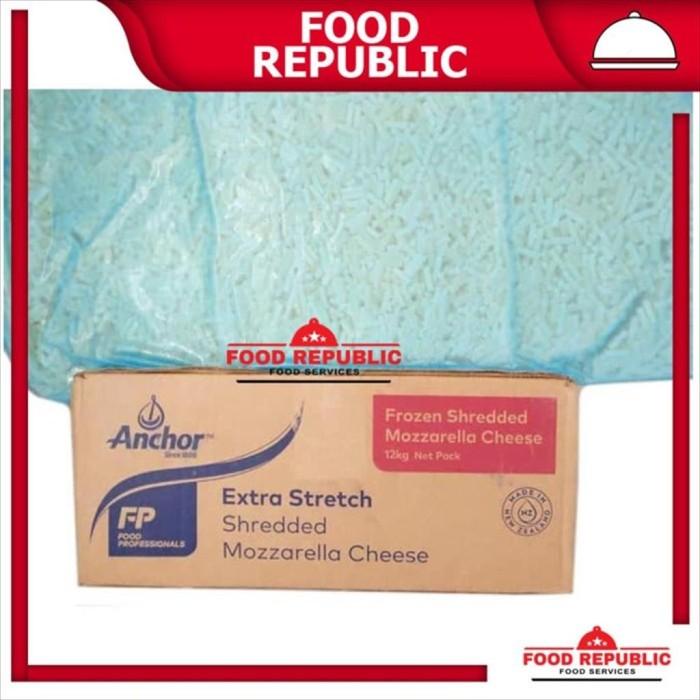 

Keju Mozarella / Mozzarella Cheese Anchor Shredded / Parut 1 KG Halal Best Seller