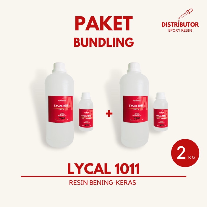 ✅COD Paket Bundling - 1011 1Kg X 2 Set - Resin Bening Keras Diskon
