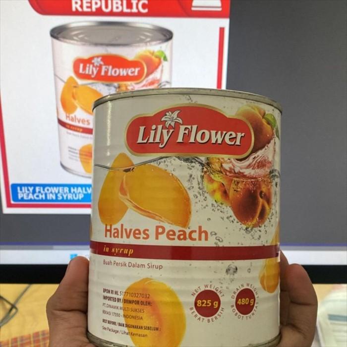 

Lily Flower Halves Peach In Syrup 825 gr Buah Persik Dalam Sirup Halal Best Seller