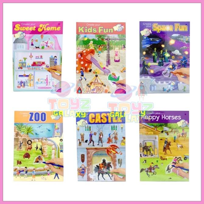 

TERLARIS - BUKU STICKER TOP MODEL Create your doublecard with rubb off stickers