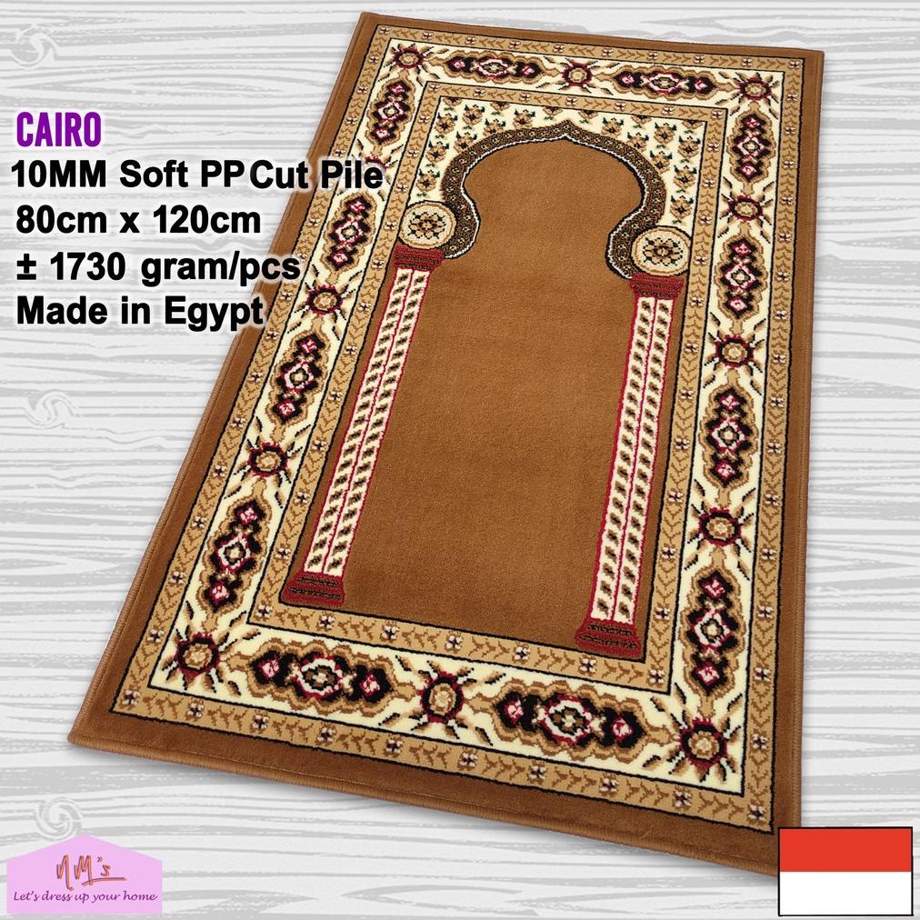 Cairo - Sajadah sejadah imam masjid mushola karpet lantai permadani bulu tebal 80 cm x 120 cm - NMs