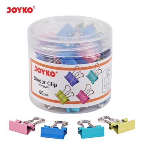 

BINDER CLIP JOYKO 105PTL KLIP PENJEPIT KERTAS FANCY PASTEL LUCU ANTI KARAT 1 DRUM 60 PCS WARNA WARNI GROSIR ATK MURAH PREMIUM