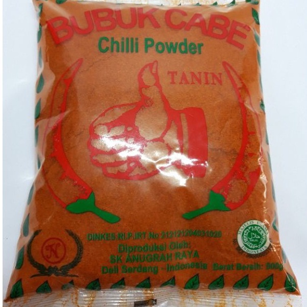 

Tanin Bubuk Cabe 500g / 500 gram Chilli Powder Halal Bumbu Masak Instan Rempah Kebutuhan Memasak