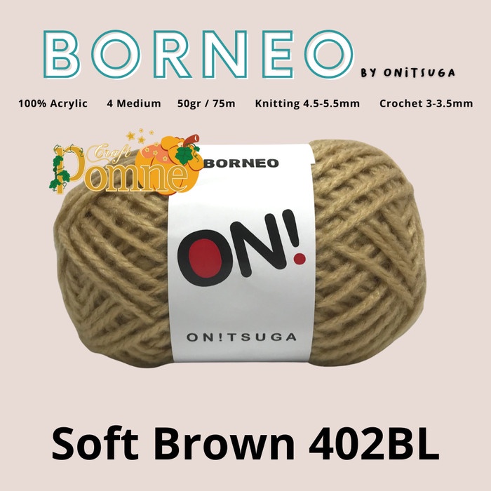 

Terbaru Benang Rajut Onitsuga Borneo Brown 0402 (Cokelat Muda) Promo Terlaris
