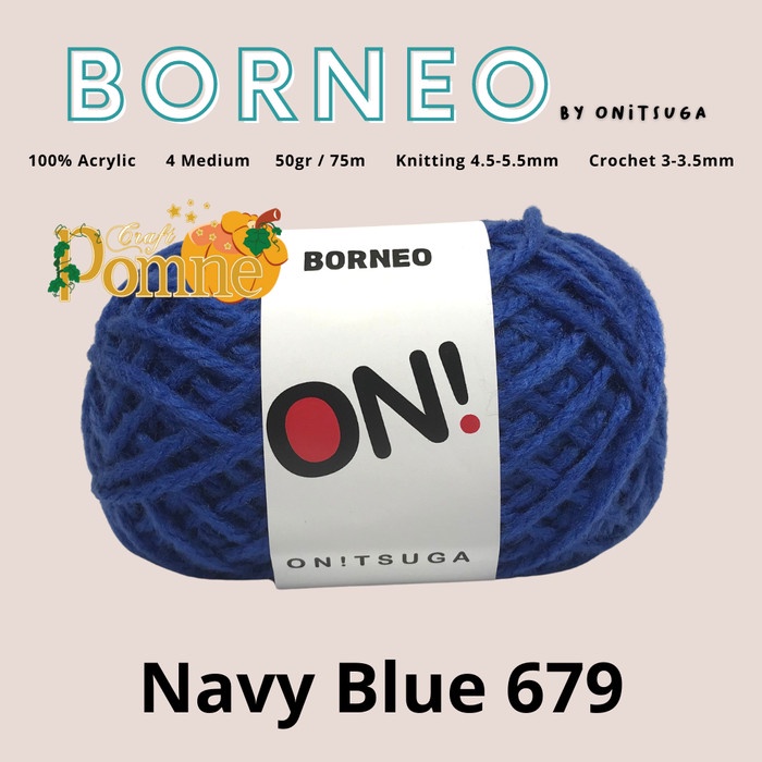 

Terbaru Benang Rajut Onitsuga Borneo Navy Blue 0679 (Biru Tua) Promo Terlaris