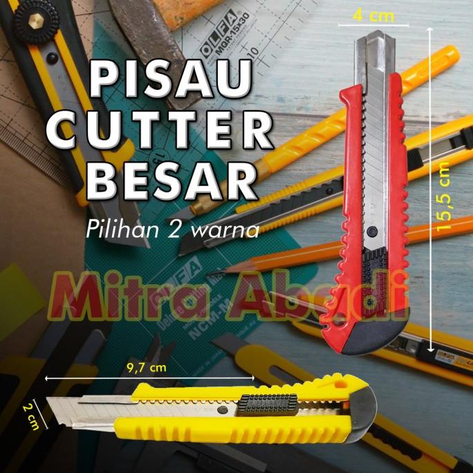 

TERLARIS Pisau Cutter Ukuran Besar / Jumbo 18 mm