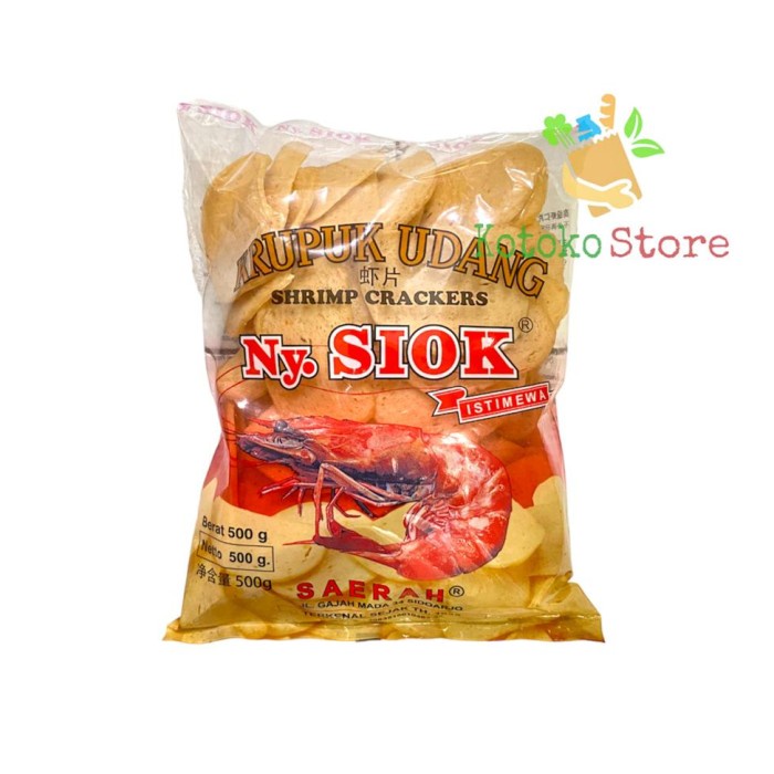 

Kerupuk - Kerupuk Udang Oval Ny. Siok 500Gr