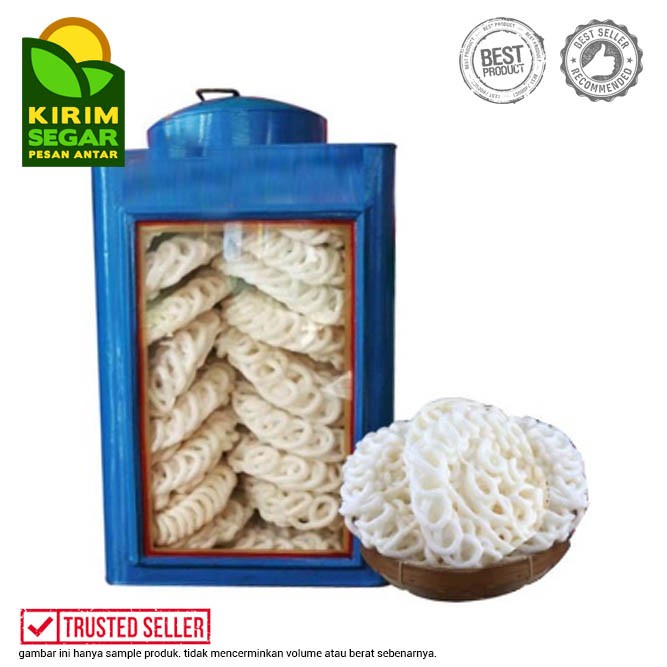 

Kerupuk - Kerupuk Warung/Warteg Matang Kaleng Kaca Beserta Isi 30-35Pcs
