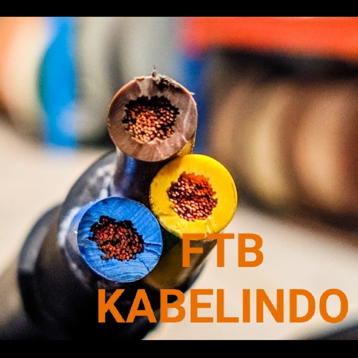 FUTABA KABEL LISTRIK NYYHY 3x10 KABEL NYYHY 3 x 10 MTR FLEKSIBEL 750V