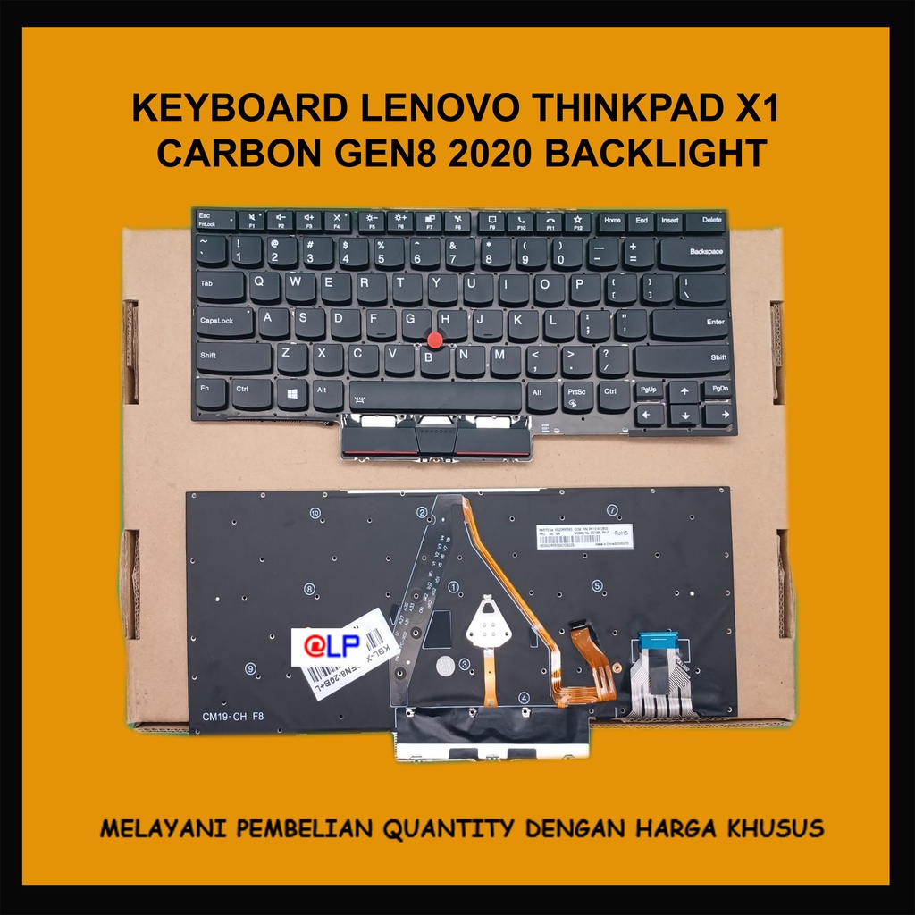 Keyboard Lenovo Thinkpad X1 Carbon GEN8 2020 Backlite Pointer