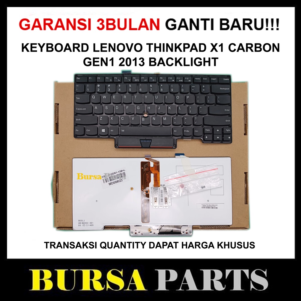 Keyboard Lenovo Thinkpad X1 Carbon GEN1 2013 Pointer Backlite