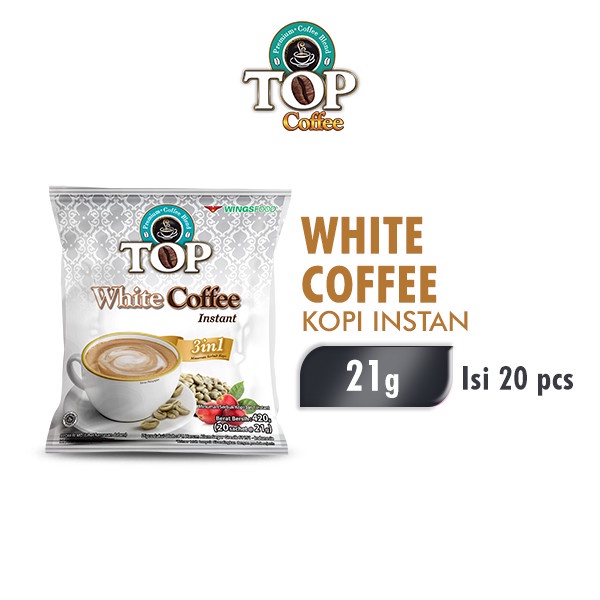 

Top White Coffee Kopi Instan 21 Gr X 20 Pcs