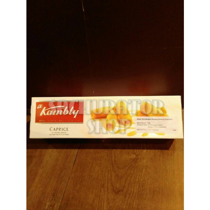 

Biskuit Wafer - Kambly Caprice Wafer Roll Swiss Biscuit Almond 100 Gr