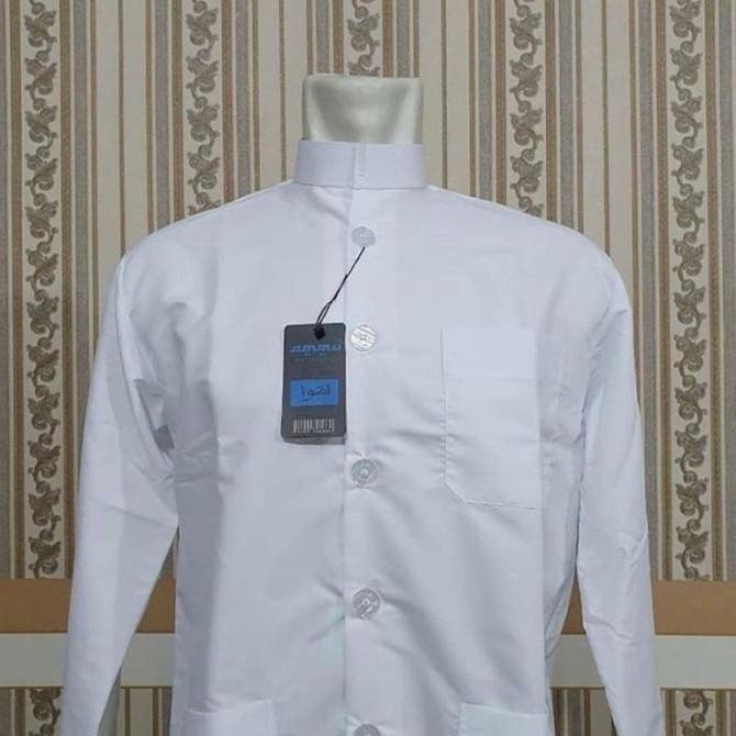 Baju Koko Ammu Collection Haibah Original - warna Putih dan Hitam