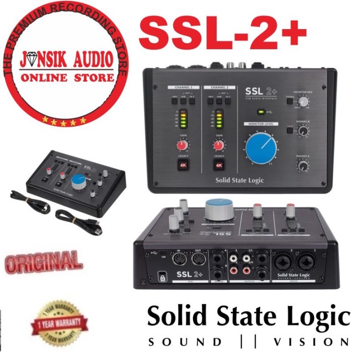 solid state logic ssl2+ ssl-2+ ssl 2 plus soundcard usb
