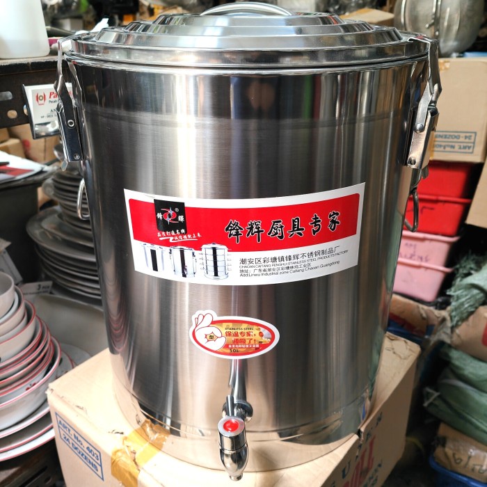 [New Ori] Super Water Tank 50 Liter Full Stainless High Quality Drink Jar Berkualitas