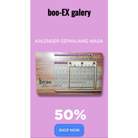 

Kalender Kayu Plywood full Vernish Sepanjang masa boo-ex galeri