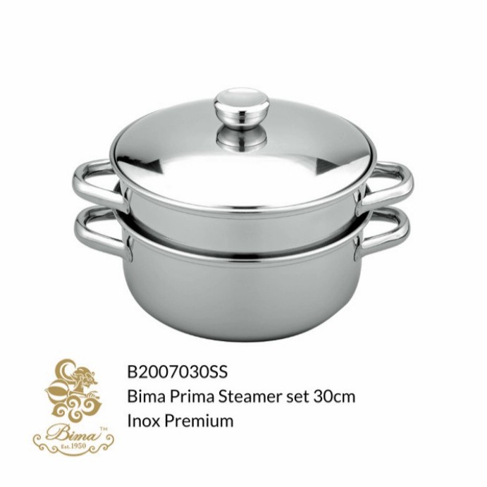 Terbaru Panci Steamer Set 30Cm Bima (B2007030Ss) / Panci Kukusan Promo Terlaris