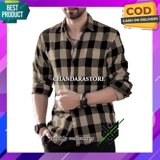 Kemeja Pria Import Premium Atasan Cowok Remaja Mewah Baju Lengan Panjang Pendek Kekinian Kemeja Slim