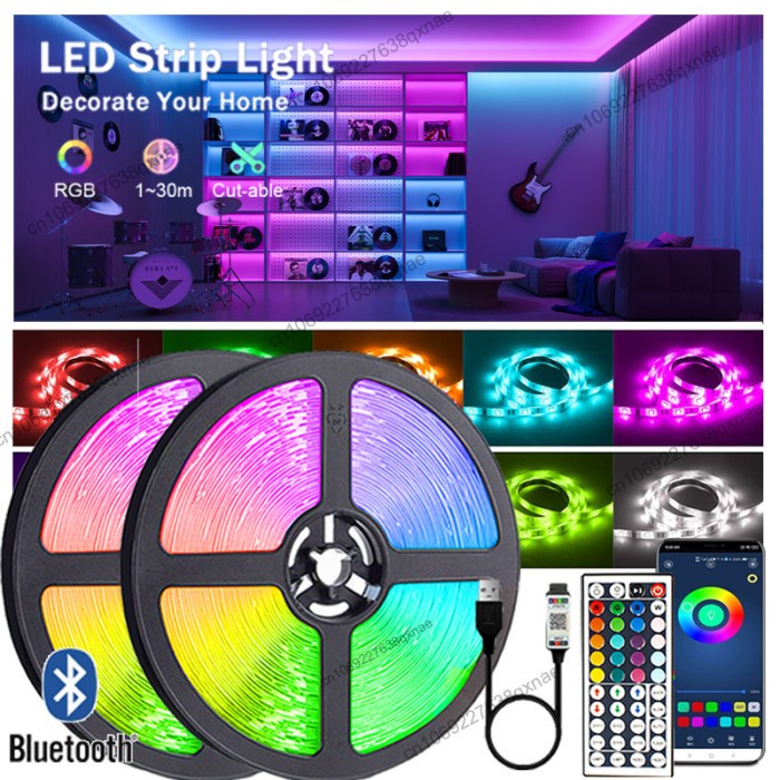 Lampu LED Strip 5050 RGB Panjang Warna Warni Anti Air Waterproof Murah
